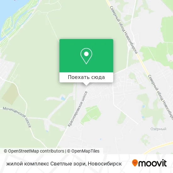Карта жилой комплекс Светлые зори