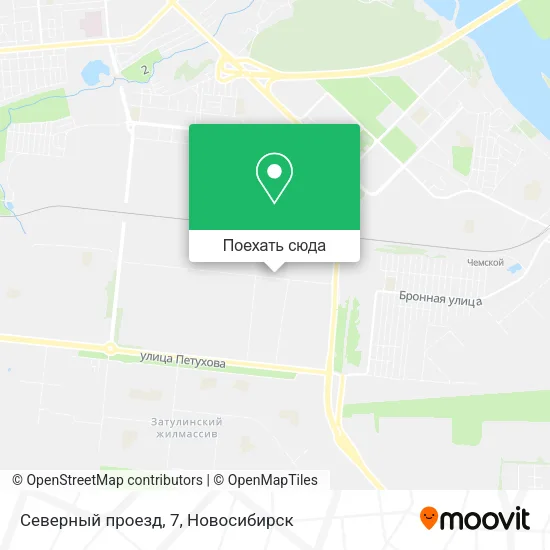 Карта Северный проезд, 7
