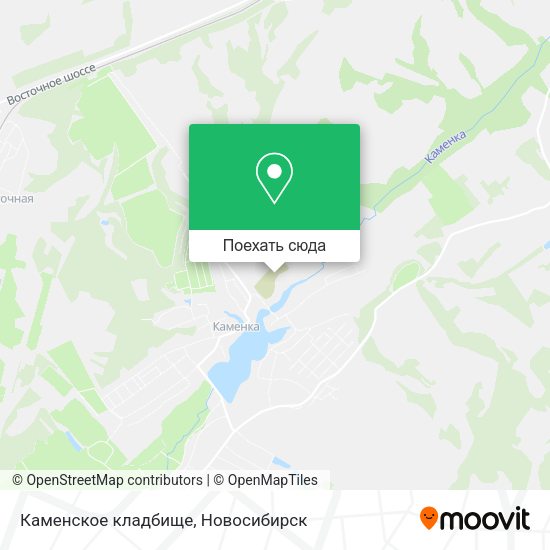 Карта Каменское кладбище