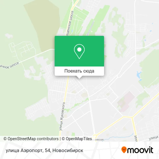 Карта улица Аэропорт, 54