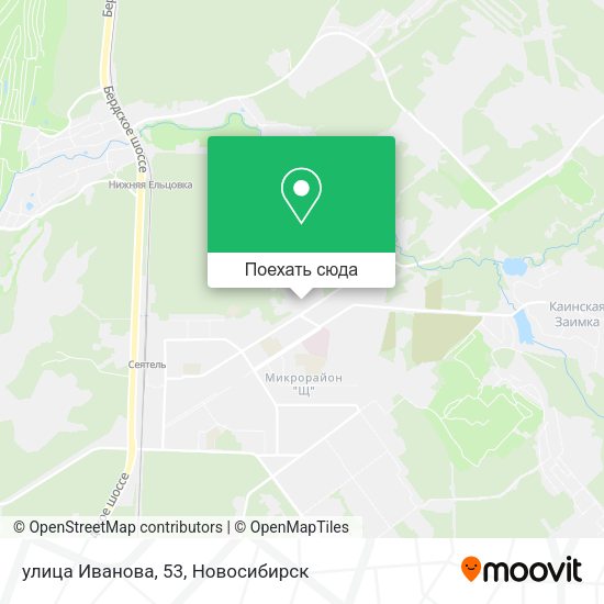 Карта улица Иванова, 53