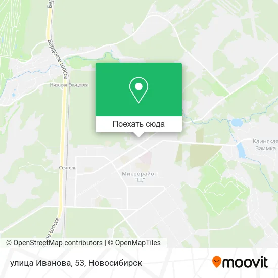 Карта улица Иванова, 53