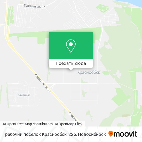Карта рабочий посёлок Краснообск, 226