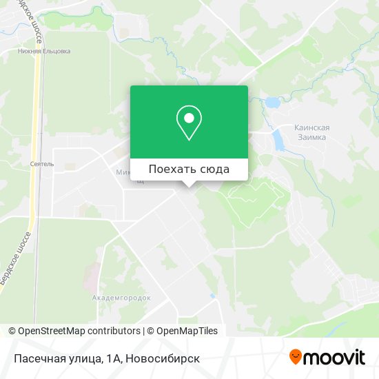 Карта Пасечная улица, 1А