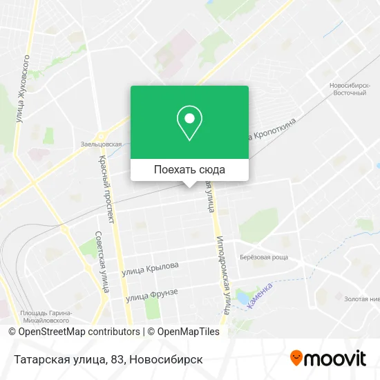 Карта Татарская улица, 83