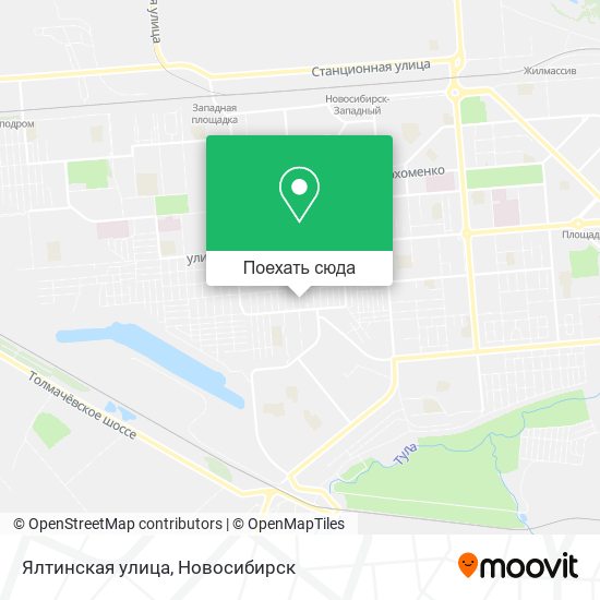 Карта Ялтинская улица