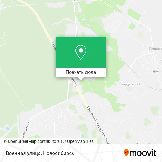 Карта Военная улица