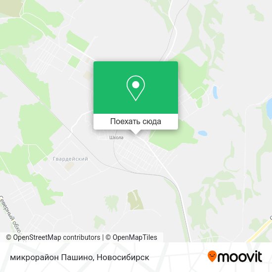 Карта микрорайон Пашино