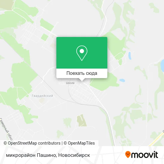 Карта микрорайон Пашино