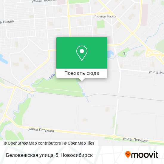 Карта Беловежская улица, 5