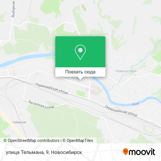 Карта улица Тельмана, 9