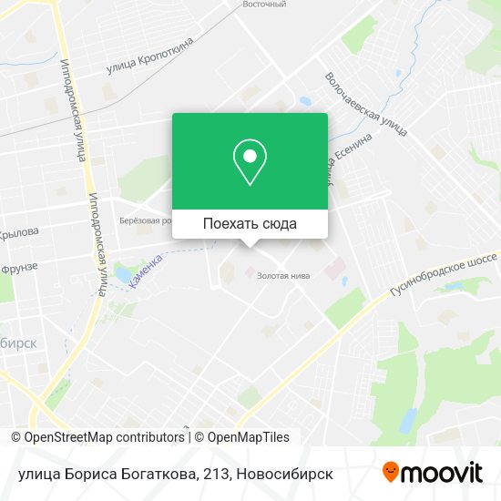 Карта улица Бориса Богаткова, 213