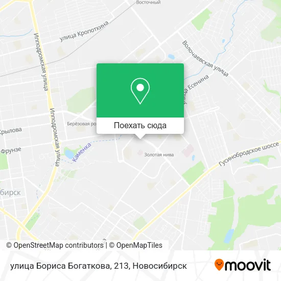 Карта улица Бориса Богаткова, 213