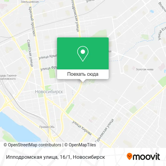 Карта Ипподромская улица, 16/1