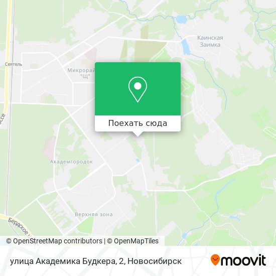 Карта улица Академика Будкера, 2