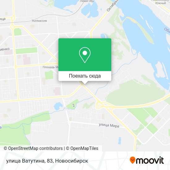 Карта улица Ватутина, 83