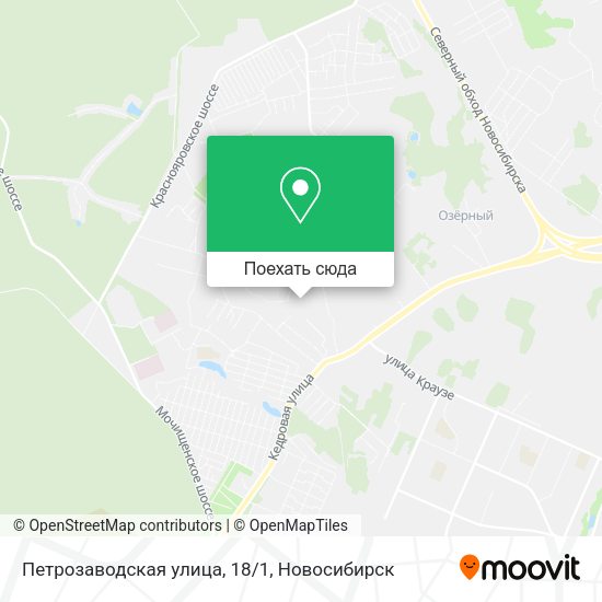 Карта Петрозаводская улица, 18/1