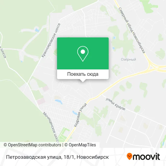 Карта Петрозаводская улица, 18/1