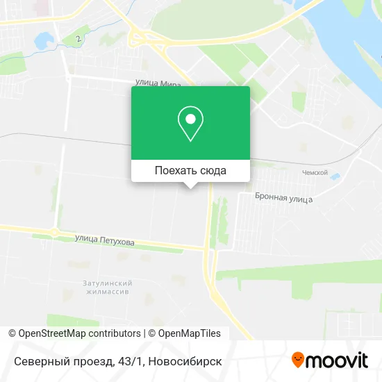 Карта Северный проезд, 43/1