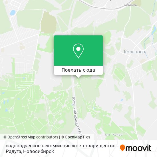 Карта садоводческое некоммерческое товарищество Радуга