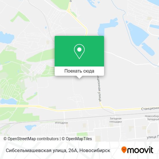 Карта Сибсельмашевская улица, 26А