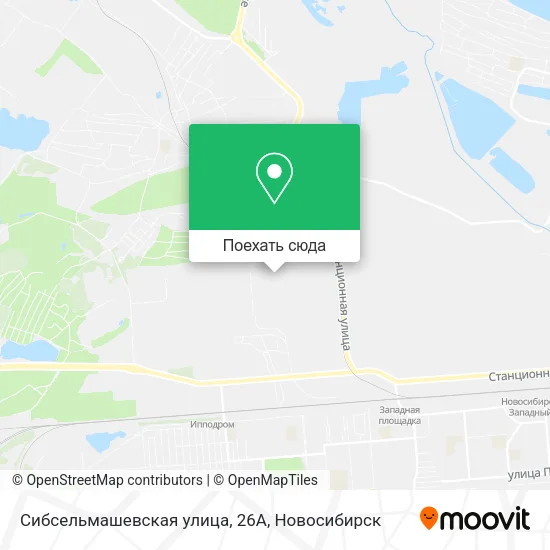 Карта Сибсельмашевская улица, 26А