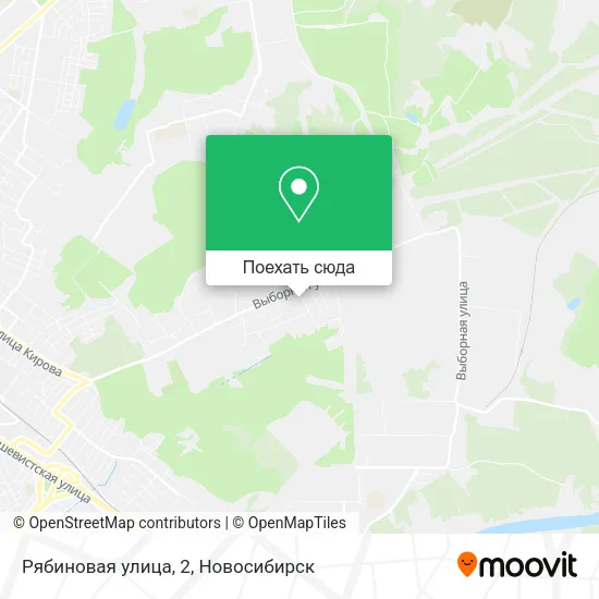 Карта Рябиновая улица, 2