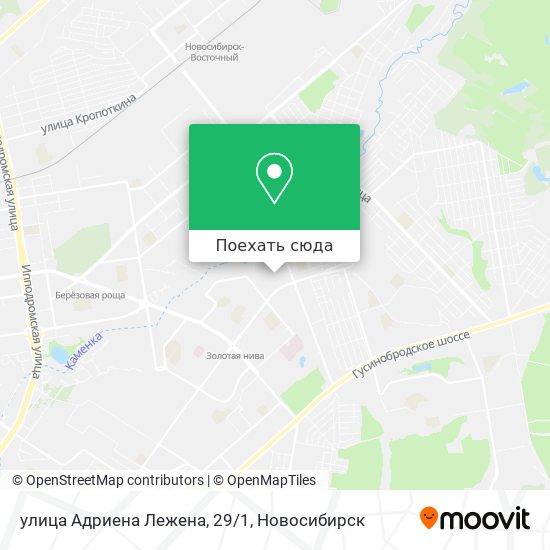 Карта улица Адриена Лежена, 29/1