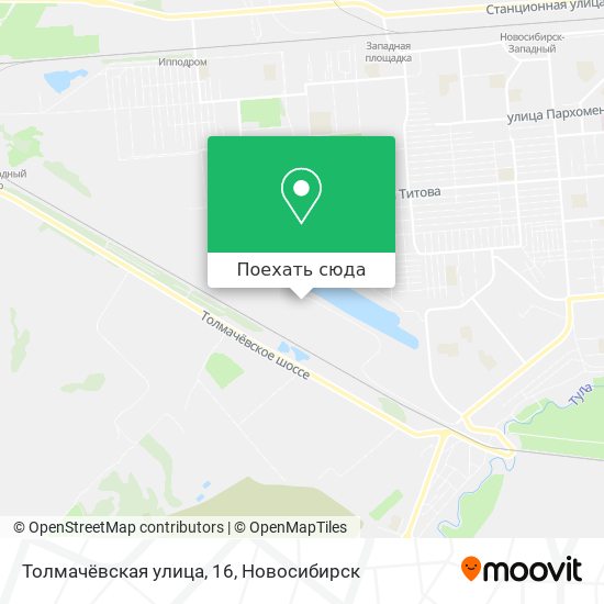 Карта Толмачёвская улица, 16