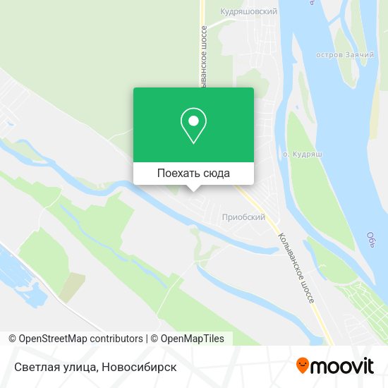 Карта Светлая улица