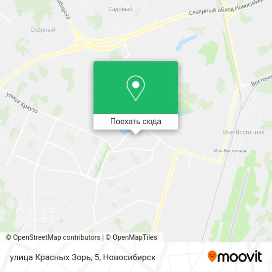 Карта улица Красных Зорь, 5