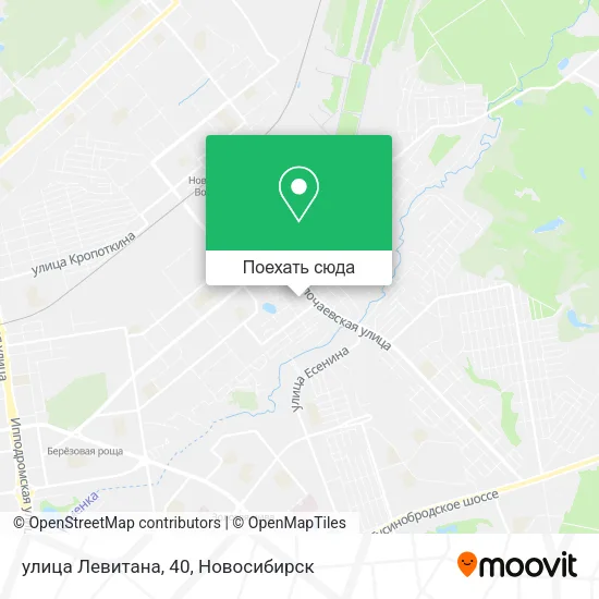 Карта улица Левитана, 40