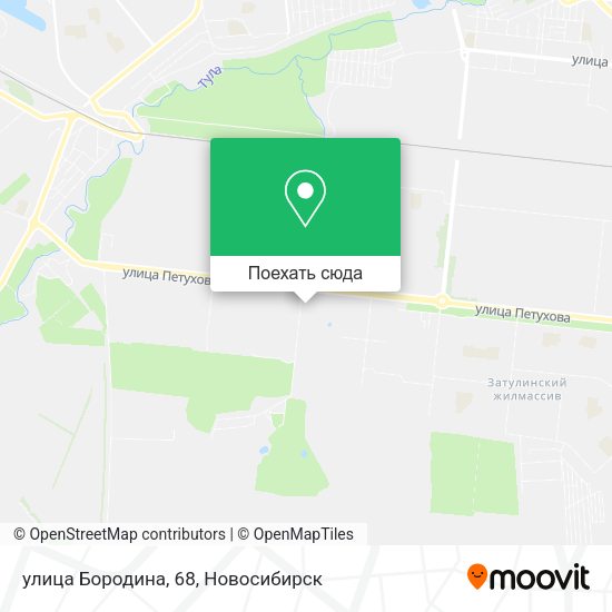 Карта улица Бородина, 68