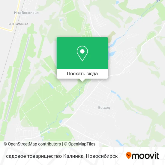 Карта садовое товарищество Калинка