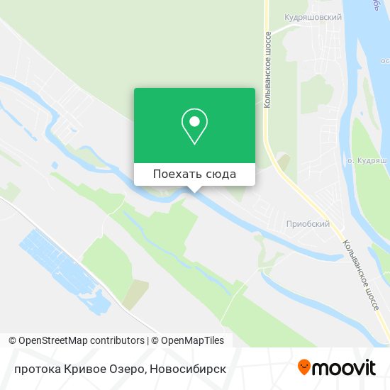 Карта протока Кривое Озеро
