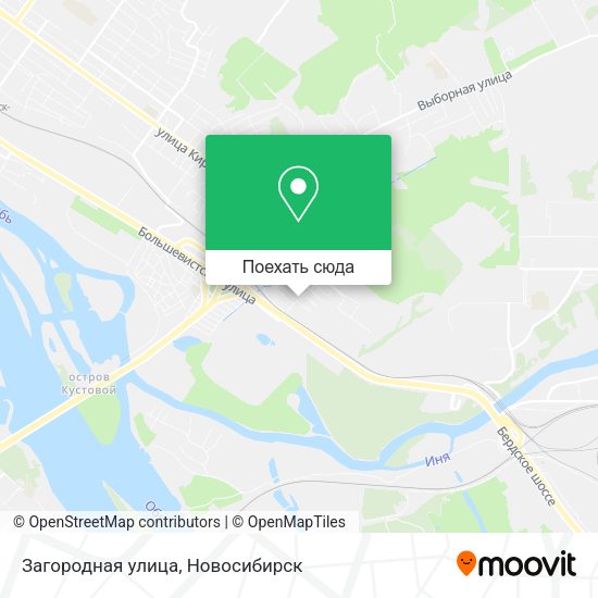 Карта Загородная улица