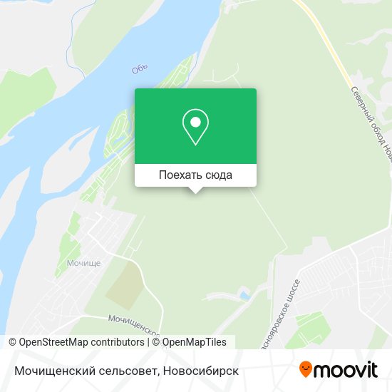 Карта Мочищенский сельсовет