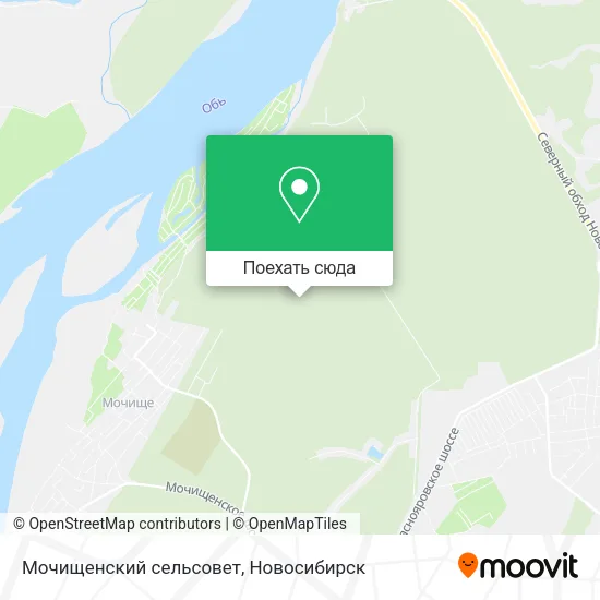 Карта Мочищенский сельсовет