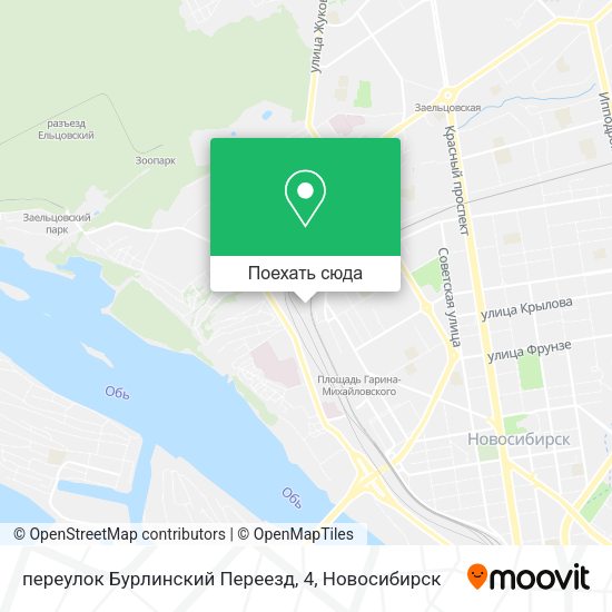 Карта переулок Бурлинский Переезд, 4