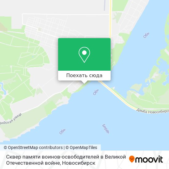 Карта Сквер памяти воинов-освободителей в Великой Отечественной войне