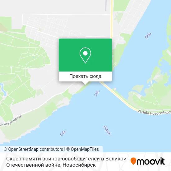 Карта Сквер памяти воинов-освободителей в Великой Отечественной войне
