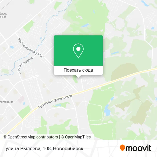 Карта улица Рылеева, 108