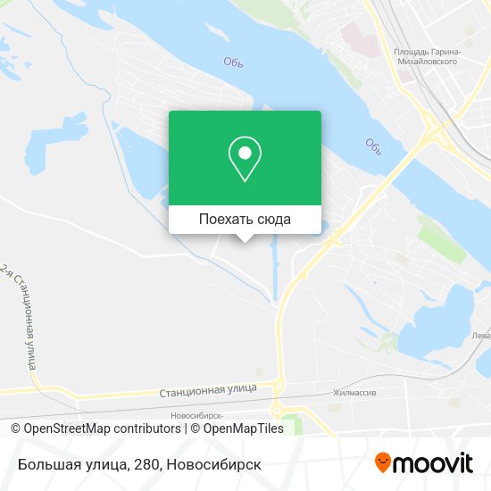 Карта Большая улица, 280