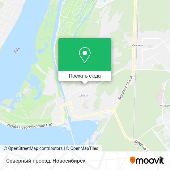 Карта Северный проезд