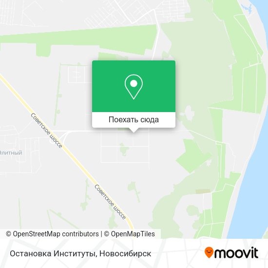 Карта Остановка Институты