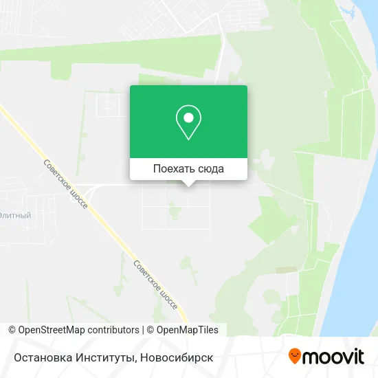 Карта Остановка Институты