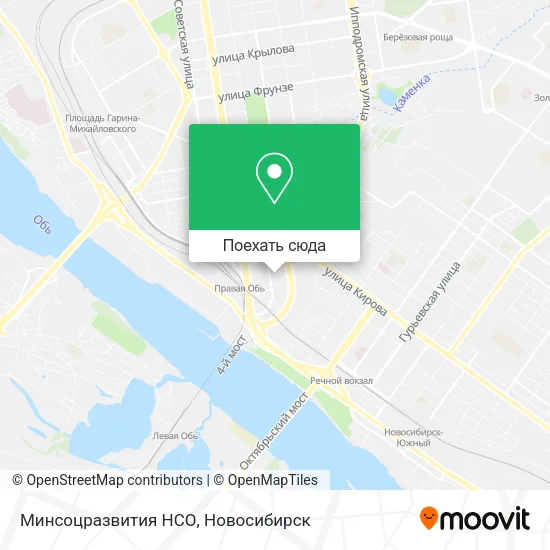 Карта Минсоцразвития НСО