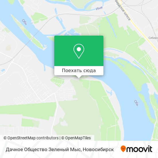 Карта Дачное Общество Зеленый Мыс