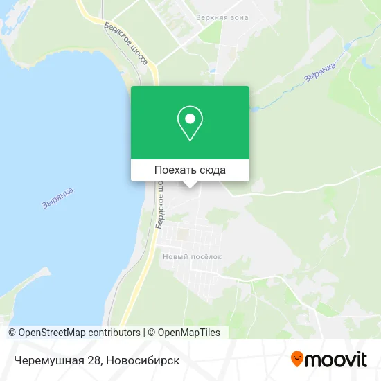 Карта Черемушная 28