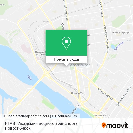 Карта НГАВТ Академия водного транспорта